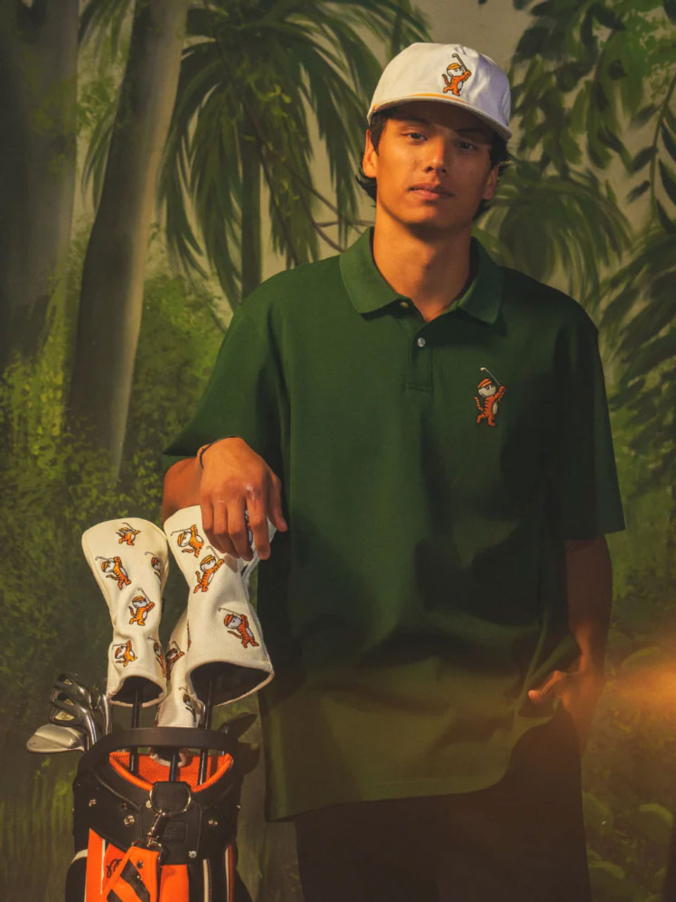 Hunter green store golf shirt